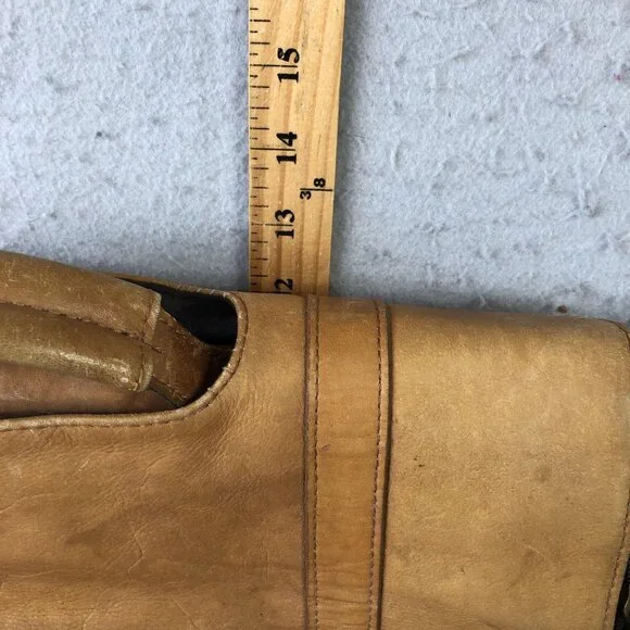 Samsonite Brown 18" Leather Laptop Bag Briefcase Mens Soft Case Satchel Work - Picture 4 of 16